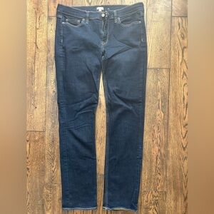 J. Crew Women's Stretch Straight Leg Jeans in Dark Indigo